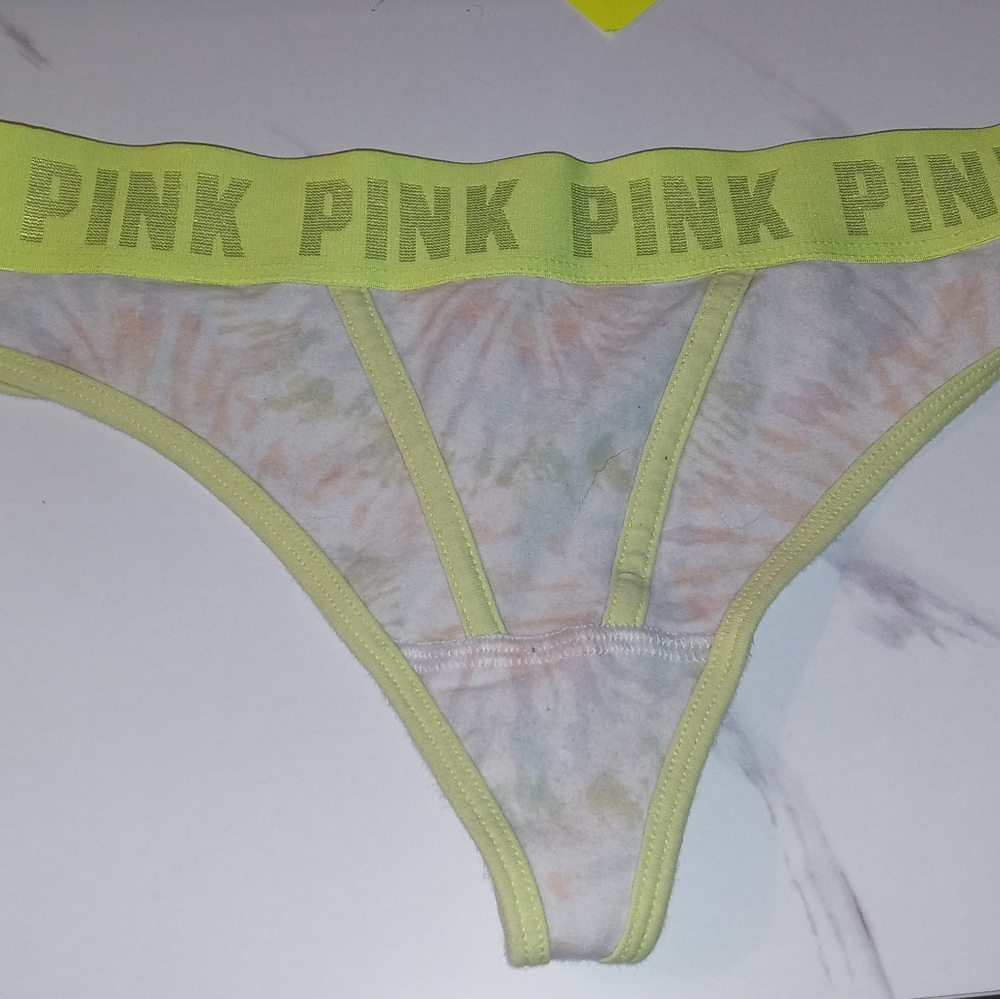 Tie Dye PINK Victoria's Secret Thong